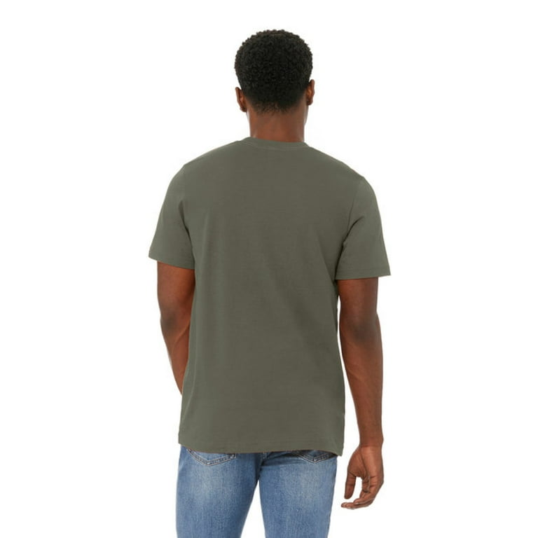 BELLA CANVAS CVC Jersey Tee for Men, Eco-friendly Cotton/Poly