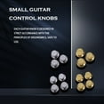 thumbnail image 3 of Tssuoun Electric Guitar Potentiometer Caps Volume Knob String Supplies Wear-resistant Tone Button Music Lovers Professionals Adults Gold 2T2V, 3 of 9
