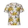 thumbnail image 3 of Naloa Bird Sunflowers Men's T-Shirt Sport T-shirt Men's Basic Tee Casual Men's Shirt, Round Neck, Short Sleeves - X-Large, 3 of 5