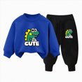 thumbnail image 4 of NOLDARES Toddler Baby Boy Clothing Sets Fall Winter Printed Long Sleeve Tops and Pants Kids 2pcs Outfits Size:9-10 Y,F, 4 of 4