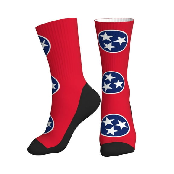 Men Women Flag Of Tennessee Novelty Soft Funny Dress Crew Socks
