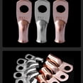 thumbnail image 7 of GJX Heavy Duty Copper Wire Lugs, Eyelets Ring Crimp Copper Terminal Connectors for Battery Cable Ends and More (2 Awg, 5/16" Ring, 10 Pcs), 7 of 7