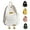 White, variant on Duck Cute Backpack, Large Capacity Cute Funny Aesthetic Kawaii Corduroy Mochila (White)