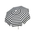 thumbnail image 2 of Heininger 1341 DestinationGear Italian Black and White 6' Acrylic Striped Patio Pole Umbrella, 2 of 2