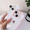 thumbnail image 3 of for iPhone 11 Case, Wave Frame Clear Back Soft Cute iPhone 11 Phone Case, Black Edge, 3 of 7