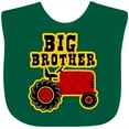 thumbnail image 3 of Inktastic Red Tractor Big Brother Boys Baby Bib, 3 of 4