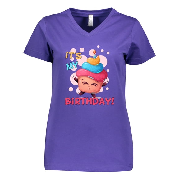 Inktastic It's My Birthday Women's V-Neck T-Shirt