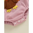 thumbnail image 6 of My First Thanksgiving Baby Girl Boy Outfit Turkey Romper Corduroy Overalls Sleeveless Straps Jumpsuits Bodysuits Cute Fall Clothes, 6 of 8