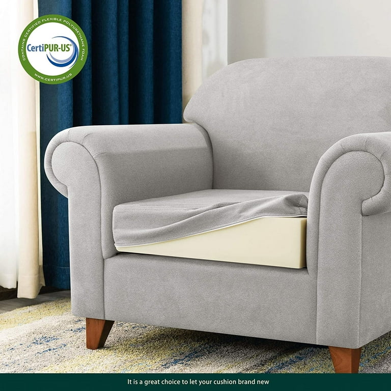 Chunyi Premium Upholstery Sofa Cushion Foam White Replacement Couch  Cushions (H4*W22*L22) 