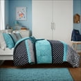 thumbnail image 3 of Mi Zone King/Cal King Teal Leopard Print Kids Comforter Set 4 Piece Polka Dot Dorm Bedding Sets with Matching Sham and Decor Pillow, 3 of 8