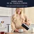 thumbnail image 2 of Cafetera francesa Home Hero de 1 litro con mango de madera de bambú, 2 of 8