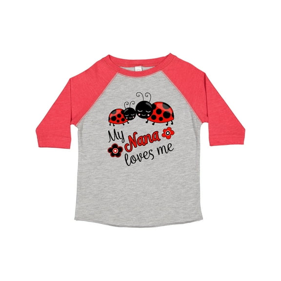 Inktastic My Nana Loves Me with Cute Ladybugs Boys or Girls Toddler T-Shirt