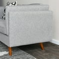 thumbnail image 4 of Creative Co-Op Atley Modern Upholstered High Sided Sofa with Solid Wood Legs, Mid Century Grey, 4 of 13