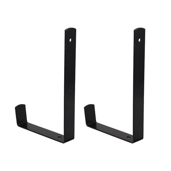 PBPBOX 1Pair Black Steel Flower Pot Bracket for Home Balcony Plant Hanging Decorative Holder