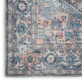 thumbnail image 6 of Nicole Curtis Machine Washable Vintage Boho Light Blue Multi 4' x 6' Area Rug, (4' x 6'), 6 of 15