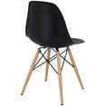 thumbnail image 3 of Modern Contemporary Kitchen Dining Side Chair Black, 3 of 3