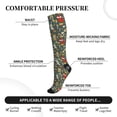 thumbnail image 3 of Lsque Cute Animal Forest Pattern Sport Compression Socks for Men & Women 15-20 mmHg Knee High Nurse Pregnant Running Medical and Travel Athletic, 3 of 6
