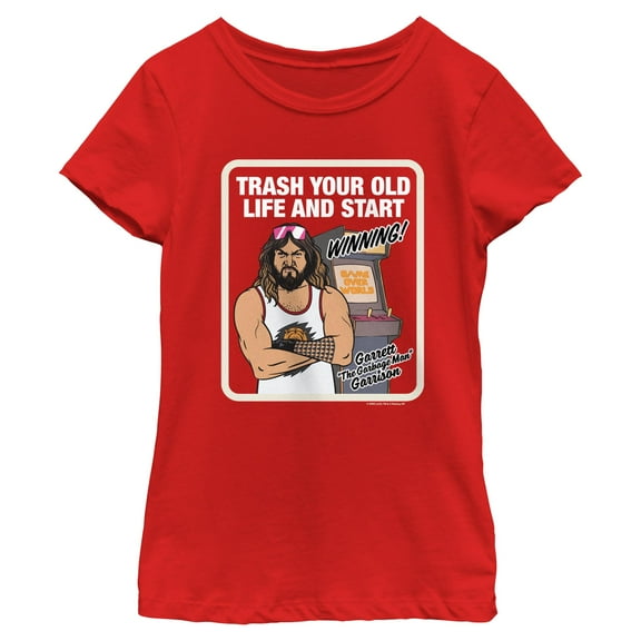 Girl's A Minecraft Movie Garrett Trash Your Old Life Graphic T-Shirt