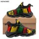 thumbnail image 1 of Zapatos planos con estampado de bandera de Jamaica para mujer, zapatillas cómodas con cordones, control de flexibilidad, 1 of 6