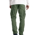 thumbnail image 3 of BKQCNKM Cargo Pants for Men Mens Sweatpants Cargo Wear Cargo Work Pants Trousers Men's Pants Cargo Pants Dark Green 3XL, 3 of 8