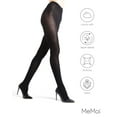 thumbnail image 6 of MeMoi Angora Blend Stretchy Sweater Tights - Womens - Female (Medium/Large, Black), 6 of 7