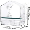 thumbnail image 2 of Window Bird Feeder for Outside with Strong Suction Cups Fits for Cardinals, Finches, Chickadees, 2 of 5
