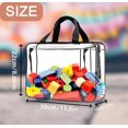 thumbnail image 2 of Wintfarm 7pcs Toy Storage Bags with Handle and Zips,Pvc Clear Toiletry Storage Bags, 11.8 * 8.6 * 3.9inch Waterproof Toy Storage Organizer, Clear Tote Bag for Building Blocks,Kids Small Plush Toys, 2 of 7