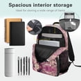 thumbnail image 5 of Pzuqiu Cherry Blossom Panda Girls Backpack with Lunch Box Pencil Case Water Bottle Holder 17 Inch Backpacks for School Girls with Adjustable Shoulder Strap, 4pcs Large Student Bag, 5 of 7