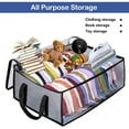 thumbnail image 4 of Qocolhg Storage Bag for Baseball Caps, Non-woven Wide Hat Storage Bin for Baseball Caps Organizer with Sturdy Handles Hat Bags Holds Up to 40 Hats Foldable, Hat Case Capbox for Home Travel, Gray, 4 of 7