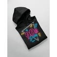 thumbnail image 3 of 90's Neon Party Hoodie Women -Image by Shutterstock, Female Large, 3 of 4