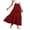 Red, variant on XinghaiYIDE Women's Boho Tiered Maxi Skirt 2026 - Summer Flowy A-Line Long Skirt with Pockets for Beach Vacation Casual Wear,S-XXL