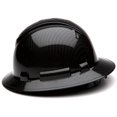 thumbnail image 2 of Full Brim Hard Hat, Adjustable Ratchet 6 Pt Suspension, Graphite Pattern Design, Black Shiny by Acerpal, 2 of 7