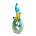 thumbnail image 3 of deevoka Peacock Resin Dry Flower Vase, Peacock Shape Flower Vase, Creative Modern Flower Green, 3 of 9
