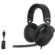 Corsair HS65 SURROUND Wired Gaming Headset - Carbon, Carbon Black