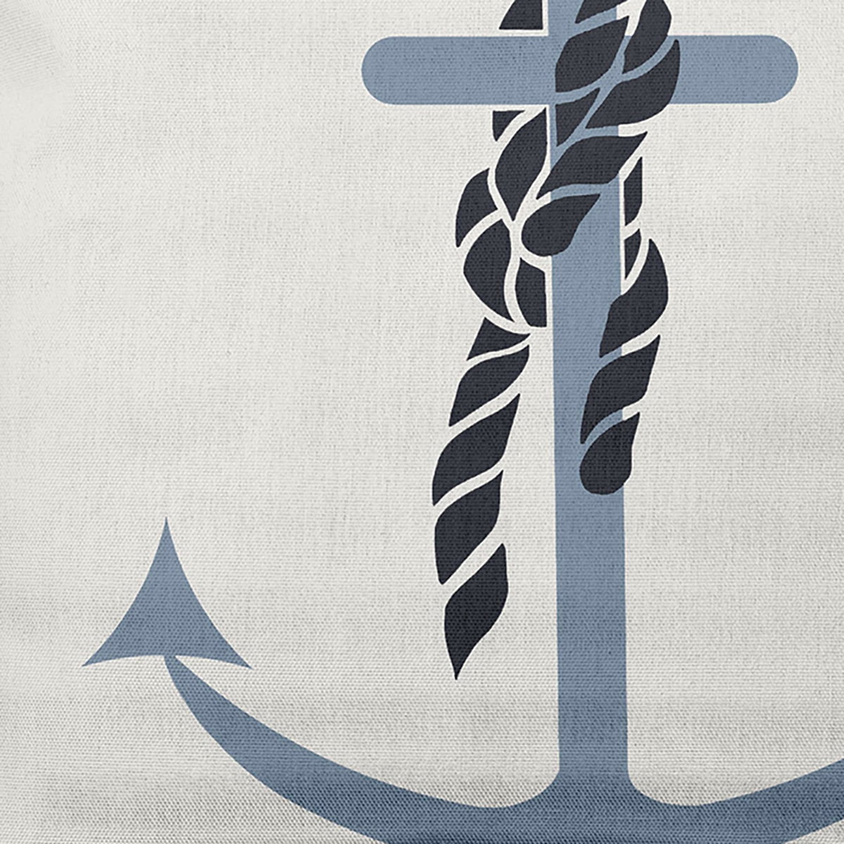 Simply Daisy 14" x 20" Anchor and Rope Nautical Decorative Indoor Pillow