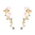 thumbnail image 2 of SmartBy Earrings Beautiful Climber Crawler Rose Flower Branch Earrings, 2 of 7