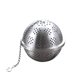 thumbnail image 2 of Stainless Steel Mesh Spice Ball Tea Infuser with Long Chain Clip – Reusable Loose Leaf Tea Filter for Mugs and Pitchers, 2 of 4