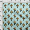 thumbnail image 2 of oneOone Polyester Lycra Fabric Leaves & Floral Block Print Fabric By The Yard 56 Inch Wide, 2 of 4
