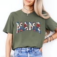 thumbnail image 2 of Bella Canvas Floral Print T-Shirt Moms Mothers Birthday Gift Casual Tee, 2 of 5