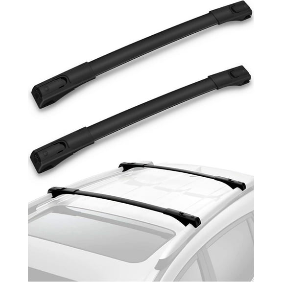 SCITOO fit for 2013 2014 2015 2016 2017 2018 for Toyota RAV4 Sport Utility Aluminum Alloy Roof Top Cross Bar Set Roof Rack Rail