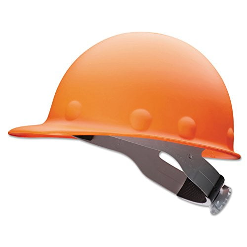 Fibre-Metal by Honeywell P2HNRW03A000 Super Eight Fiber Glass High Heat Ratchet Cap Style Hard Hat, Orange