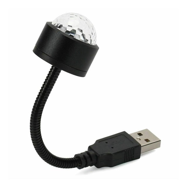 QUS Mini LED Lighting Sound Party Auto USB Disco Ball Lights Room Strobe Decorations U2Q9 Multi Atmosphere Lamp Light Color Magic A5L7