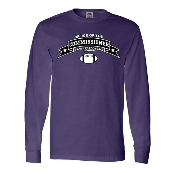 Inktastic Fantasy Football Office of the Commissioner Long Sleeve T-Shirt