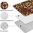 thumbnail image 5 of Orange and Brown Leopard Pattern Bathroom Rugs Sets 3 Piece,Toilet Cover Set,Absorbent Non Slip Bathroom Mats Sets with U-Shaped Contour Rug Toilet Rug Set, 5 of 5