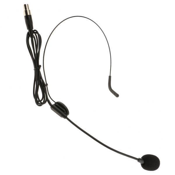 Micrófono de cabeza,Micrófono con gancho para la oreja,Micrófono XLR,Auricular con cable,telescópico plegable,Conector de 3,5 mm Hugo Micrófono de cabeza