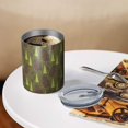 thumbnail image 3 of 12oz Coffee Tumblers Green Bigfoot and Tree Pattern Stainless Steel Vacuum Insulated Travel Tumbler Coffee Cups Mug with Lid and Straw with Cleaning Brush for Cold & Hot Drinks, 3 of 5
