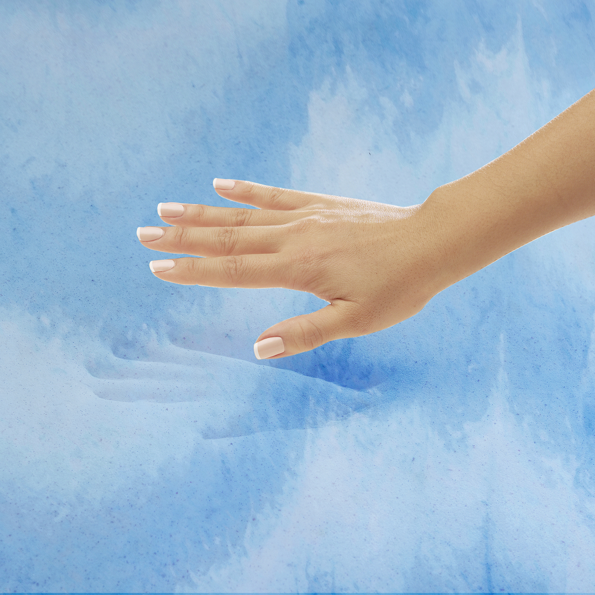 Dream Serenity Ergonomic Memory Foam Standard, Twin, Blue - image 4 of 9