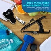 MEDca Body Fat Caliper Measuring Tape, Skinfold, Black Plastic, 1 Pack