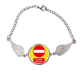 thumbnail image 1 of Logo no entrada cosas solo Pulsera pulsera pulsera alas de ángel pulsera, 1 of 3