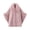 Pink, variant on Fewfanhot Women Faux Fur Trim Cardigan Cloak Tweed Poncho Cape, Thick Warm Lined Wrap Coat for Fall Winter